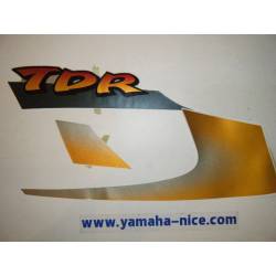 Embleme autocollant de flanc avant gauche origine YAMAHA TDR 125 2000