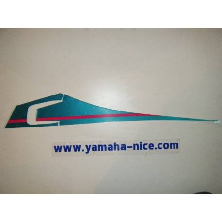 Jeu d'emblemes autocollant couvercle latérale droit origine YAMAHA XT 600 1993 et XT 500 1993