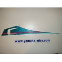 Jeu d'emblemes autocollant couvercle latérale droit origine YAMAHA XT 600 1993 et XT 500 1993