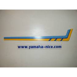 Jeu d'emblemes autocollant couvercle latérale droit origine YAMAHA XTZ 600 1988 et XTZ 500 1988