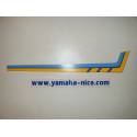 Embleme autocollant couvercle latérale droit origine YAMAHA XTZ 600 1988 et XTZ 500 1988