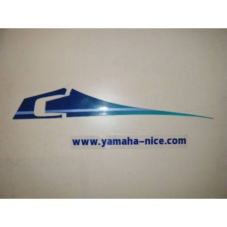 Jeu d'emblemes autocollant couvercle latérale droit origine XT 600 1992 et XT 500 1992