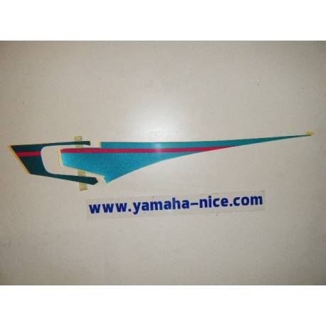 Jeu d'emblemes autocollant couvercle latérale gauche origine YAMAHA XT 600 1993 et XT 500 1993