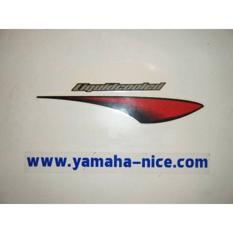 Embleme autocollant couvercle latérale gauche origine YAMAHA AEROX 50 2000