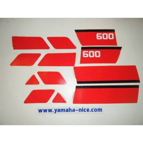 Jeu d'emblemes autocollant réservoir à essence origine YAMAHA XTZ 600 1988