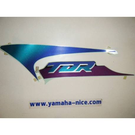 Embleme autocollant écope latérale gauche origine YAMAHA TDR 125 1993