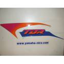 Embleme autocollant couvercle latérale gauche origine YAMAHA TDR 125 1993