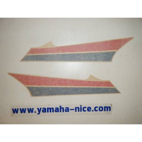 Jeu d'emblemes autocollant pare boue arrière coté gauche origine YAMAHA XJ 900 1983
