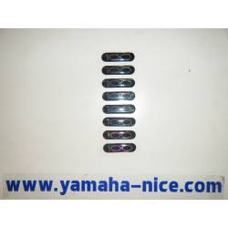 Embleme autocollant / adhesif couvercle latérale gauche origine YAMAHA NEOS 100 1999 à 2003