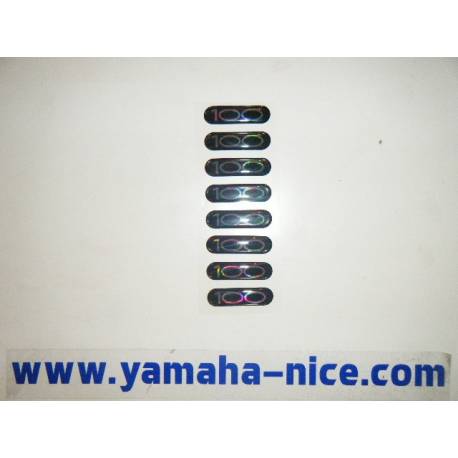 Embleme autocollant / adhesif couvercle latérale gauche origine YAMAHA NEOS 100 1999 à 2003