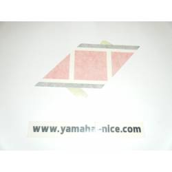 Embleme autocollant garde boue avant origine YAMAHA TY 250R 1986