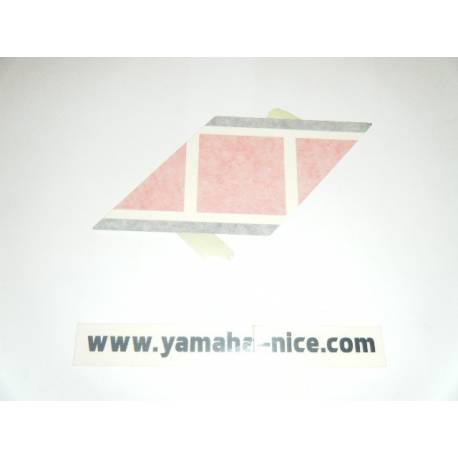 Embleme autocollant garde boue avant origine YAMAHA TY 250R 1986
