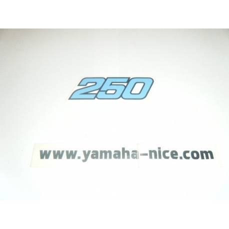 Embleme autocollant cache latérale réservoir a essence origine YAMAHA YZ 250 1990