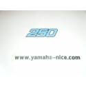 Embleme autocollant cache latérale réservoir a essence origine YAMAHA YZ 250 1990