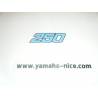 Embleme autocollant cache latérale réservoir a essence origine YAMAHA YZ 250 1990