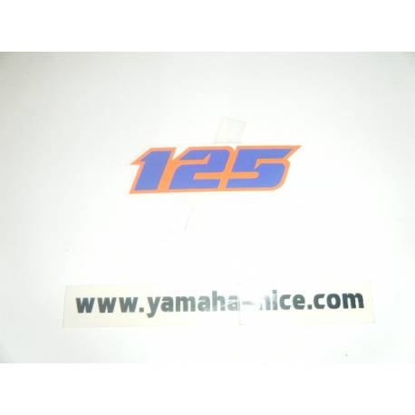 Embleme autocollant couvercle latérale origine YAMAHA DT 125R 1993