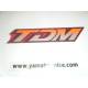 Embleme autocollant de carénage droit origine YAMAHA TDM 850 1993