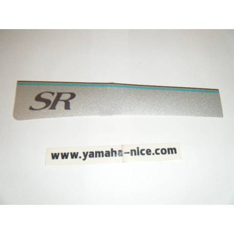 Embleme autocollant couvercle latérale gauche origine YAMAHA SR 125 1989