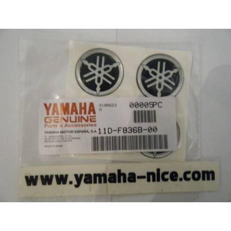 Embleme autocollant diapason couvercle supérieur guidon origine YAMAHA XMAX 125/250 2010 à 2012 et XTZ 660 2008 à 2012