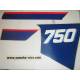 Jeu d'emblemes autocollants / stickers origine YAMAHA XT 750Z TENERE 