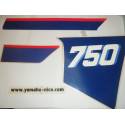 Jeu d'emblemes autocollants / stickers origine YAMAHA XT 750Z TENERE 