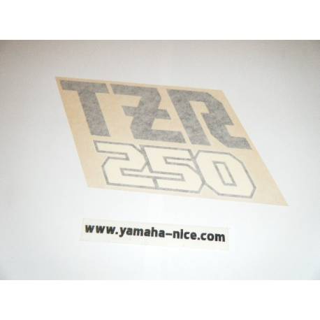 Embleme autocollant corps de carénage inférieur avant gauche origine YAMAHA TZR 250 1987 à 1988