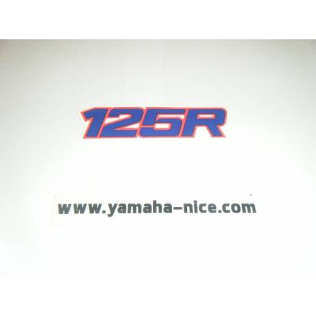 Embleme autocollant de carénage gauche origine YAMAHA DT 125R 1989