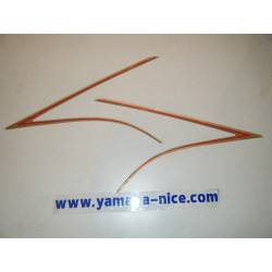 Jeu d'emblemes autocollants de carénage avant gauche origine YAMAHA XJ 900 1991