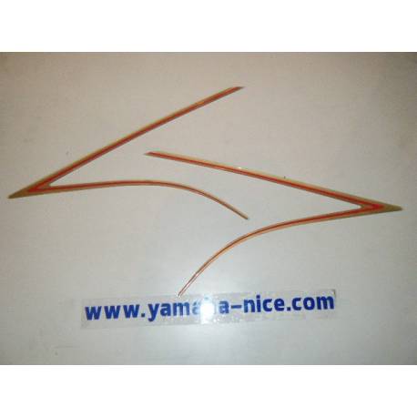 Jeu d'emblemes autocollants de carénage avant gauche origine YAMAHA XJ 900 1991