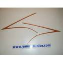 Jeu d'emblemes autocollants de carénage avant gauche origine YAMAHA XJ 900 1991