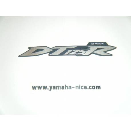 Embleme autocollant cache latérale arrière origine YAMAHA DT 125R 2004/2005