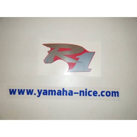 Embleme autocollant couvercle latérale arrière coté gauche origine YAMAHA YZF R1 2001