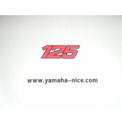 Embleme autocollant cache latérale origine YAMAHA YZ 125 1990