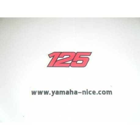 Embleme autocollant cache latérale origine YAMAHA YZ 125 1990