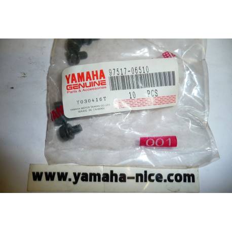 Boulon de cache d'échappement origine YAMAHA BW'S 100 de 1997 à 2003 et AEROX 100 de 2001 et 2002