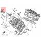 Rivet de culasse origine YAMAHA pour VMAX 1200 de 1988 à 2001 / XVZ 1200 de 1988