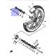 Rondelle de freins pour YAMAHA SR 500 1978-1995 XS500 1976