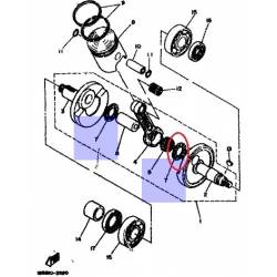 Rondelle de vilebrequin pour YAMAHA RD80 1982 TY50 1977
