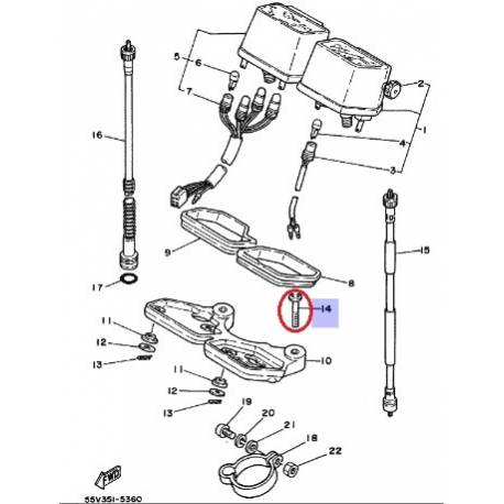 Vis de compteur pour YAMAHA XT250 1986 RD500LC 1985