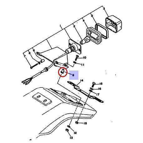 Vis feux arrière pour YAMAHA XT600 1990-1995