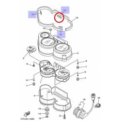 Isolant de compteur pour YAMAHA TDM850 1999-2001