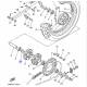 Collerette derrière le moyeu d'embrayage pour YAMAHA FZR250 1987-1994 TZR250 1987-1989