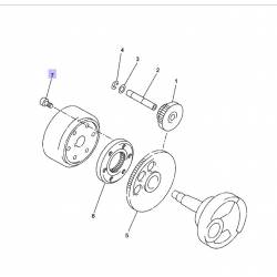 Vis a tête hexagonale de démarreur origine YAMAHA pour XMAX 250 de 2005 à 2011 