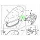 Caoutchouc silent bloc de selle origine YAMAHA pour XC 125 de 1994 à 1999 et XC 150 LC de 1992 et 1997