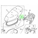 Caoutchouc silent bloc de selle origine YAMAHA pour XC 125 de 1994 à 1999 et XC 150 LC de 1992 et 1997