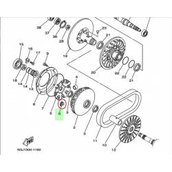 Potence origine YAMAHA pour TMAX 500 de 2001 à 2003
