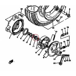Pignon d'entrainement origine YAMAHA pour TZ 125 de 1981