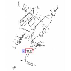 Support fixe d'échappement origine YAMAHA pour MAJESTY 125 de 2002 à 2006 