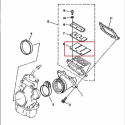 Lames de clapets ( vendu par deux ) origine YAMAHA pour TZ 250 de 1987 à 1989