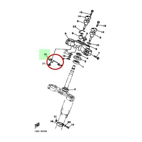 Guide câbles pour YAMAHA XTZ750 1989-1995 XTZ660 1991-1996 